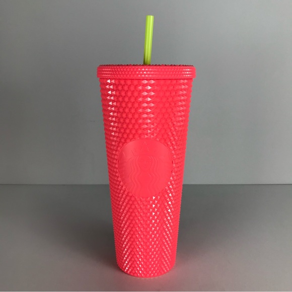 Starbucks Dragonfruit Pink Coral Studded Tumbler Venti Cup Summer 2022 - Picture 3 of 6
